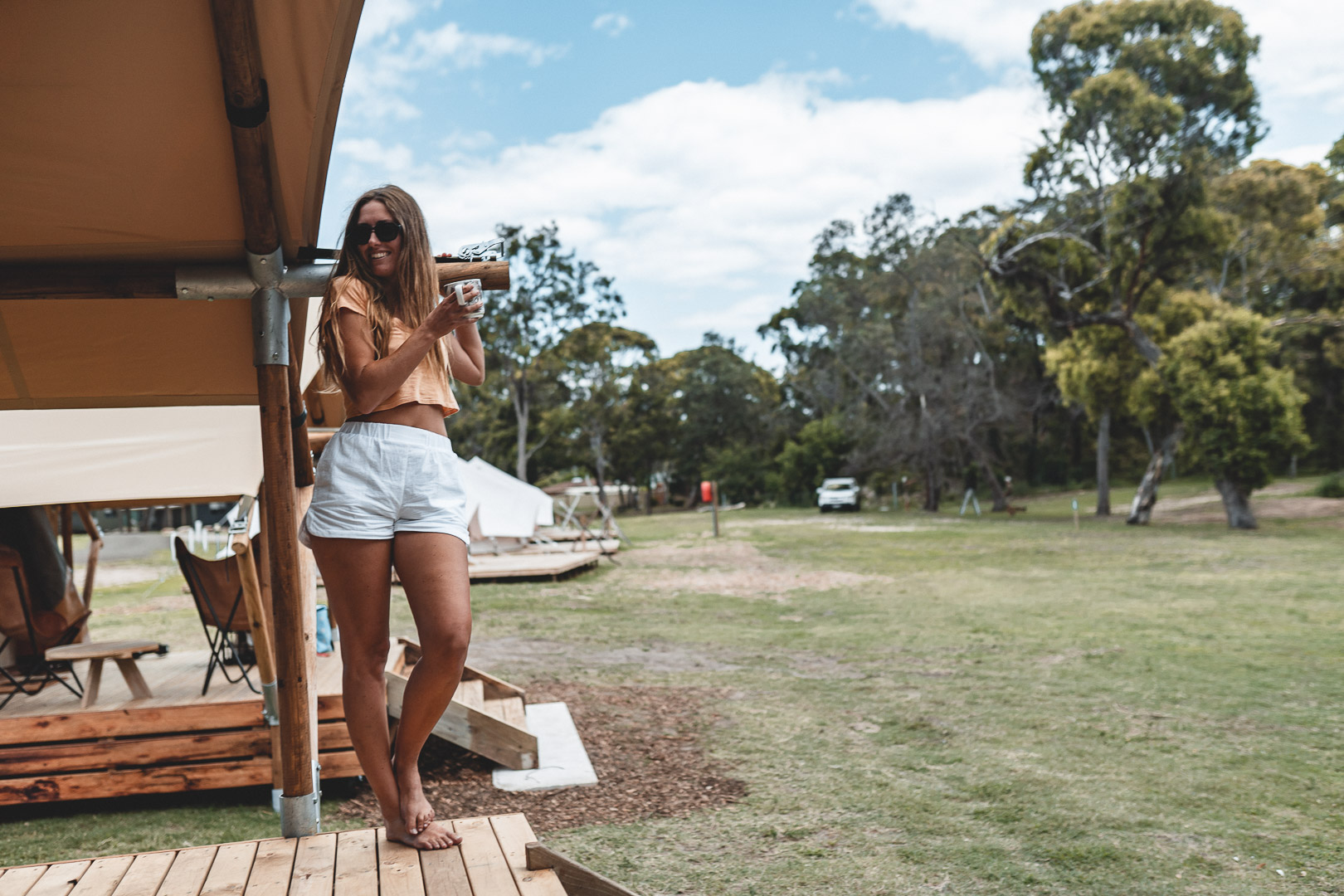 Tathra Beach Eco Camp - Glamping - Tent - Camping - Beach - Holiday park driftwood